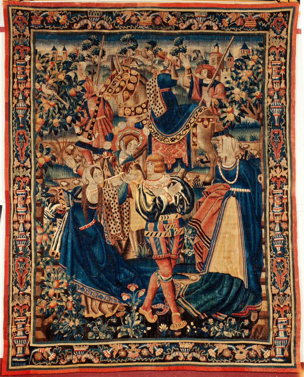 flamsk billedvev. Det 16. århundre. av Flemish School