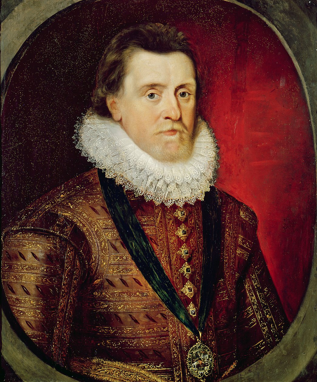 James I (1566–1625) av Flemish School