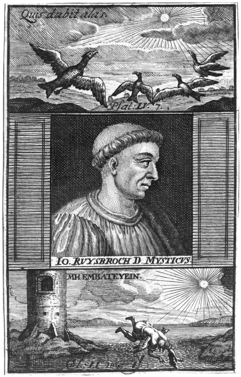 Jan van Ruysbroeck (1293-1381) av Flemish School