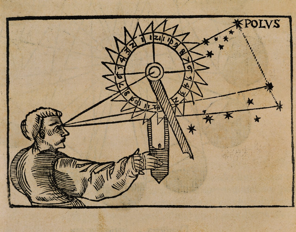 Petrus Apianus observerer stjerners bevegelse av Flemish School