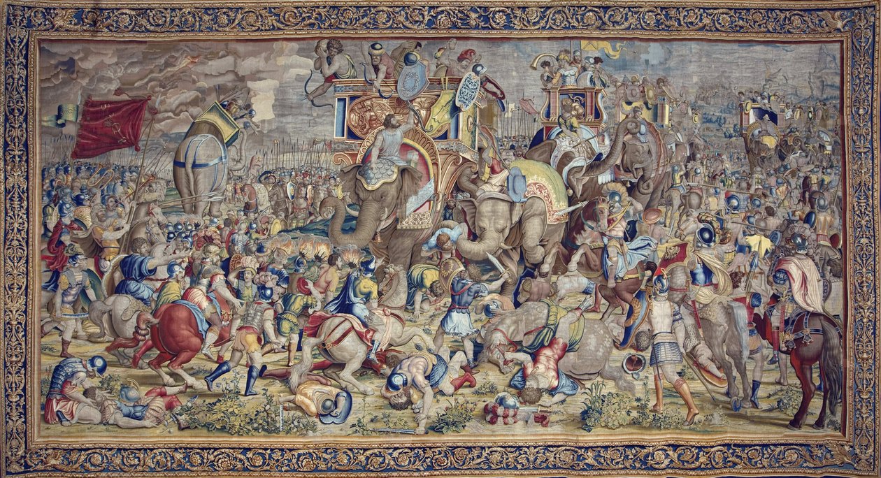The History of Hannibal, ca. 1570 (teppe) av Flemish School