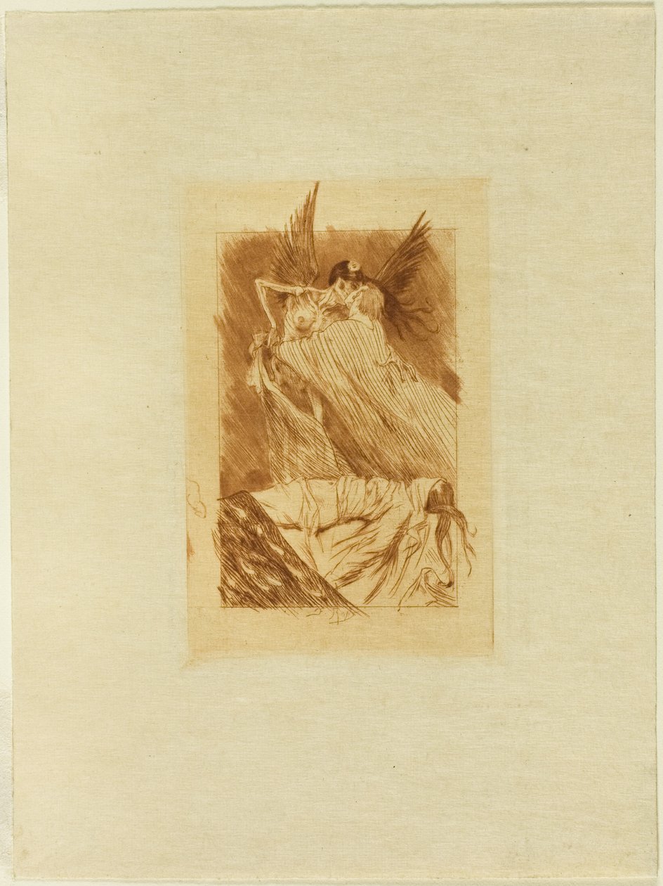Frontispice til The Dead Kisses av Félicien Rops