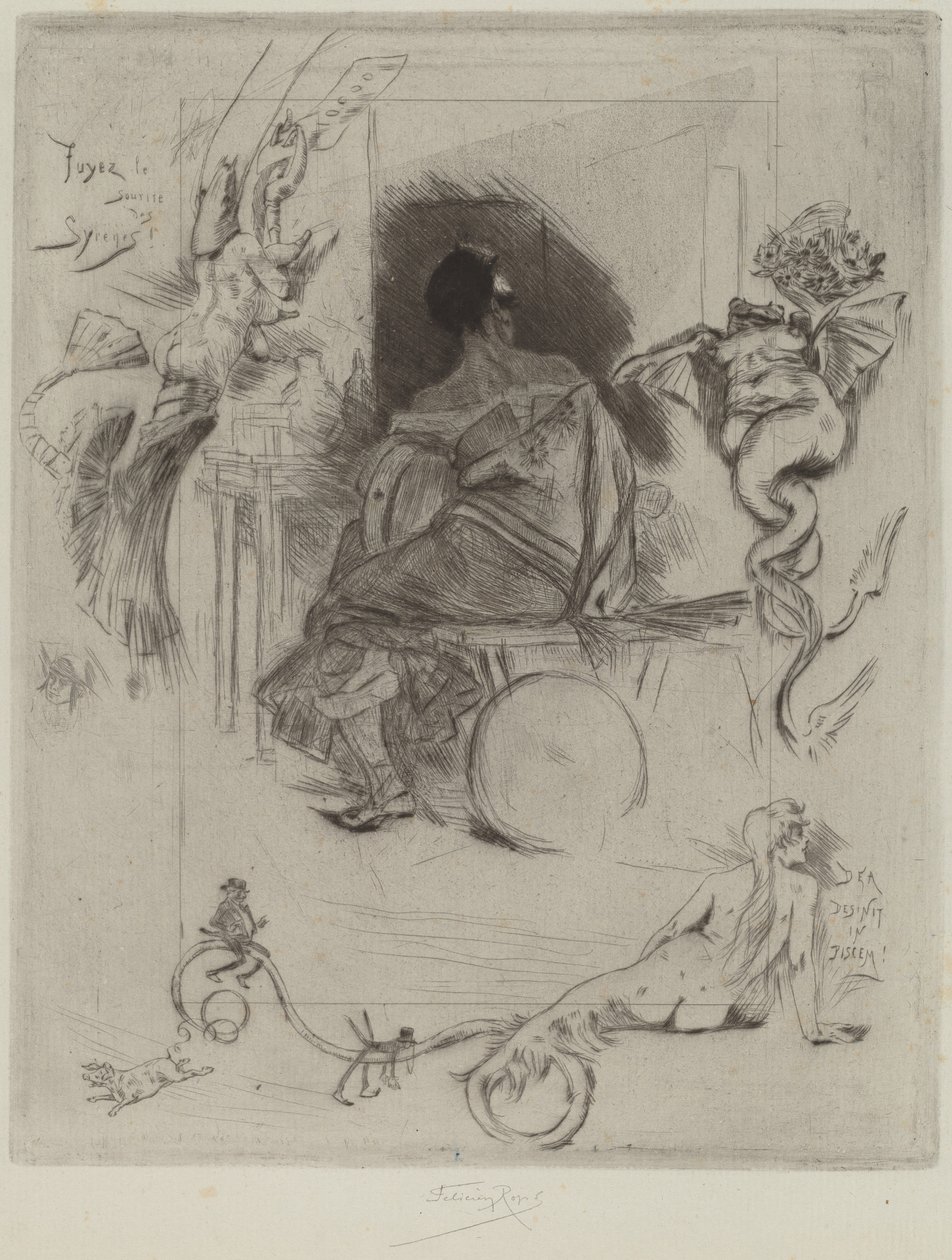 Den siste Maja, 1880. av Félicien Rops