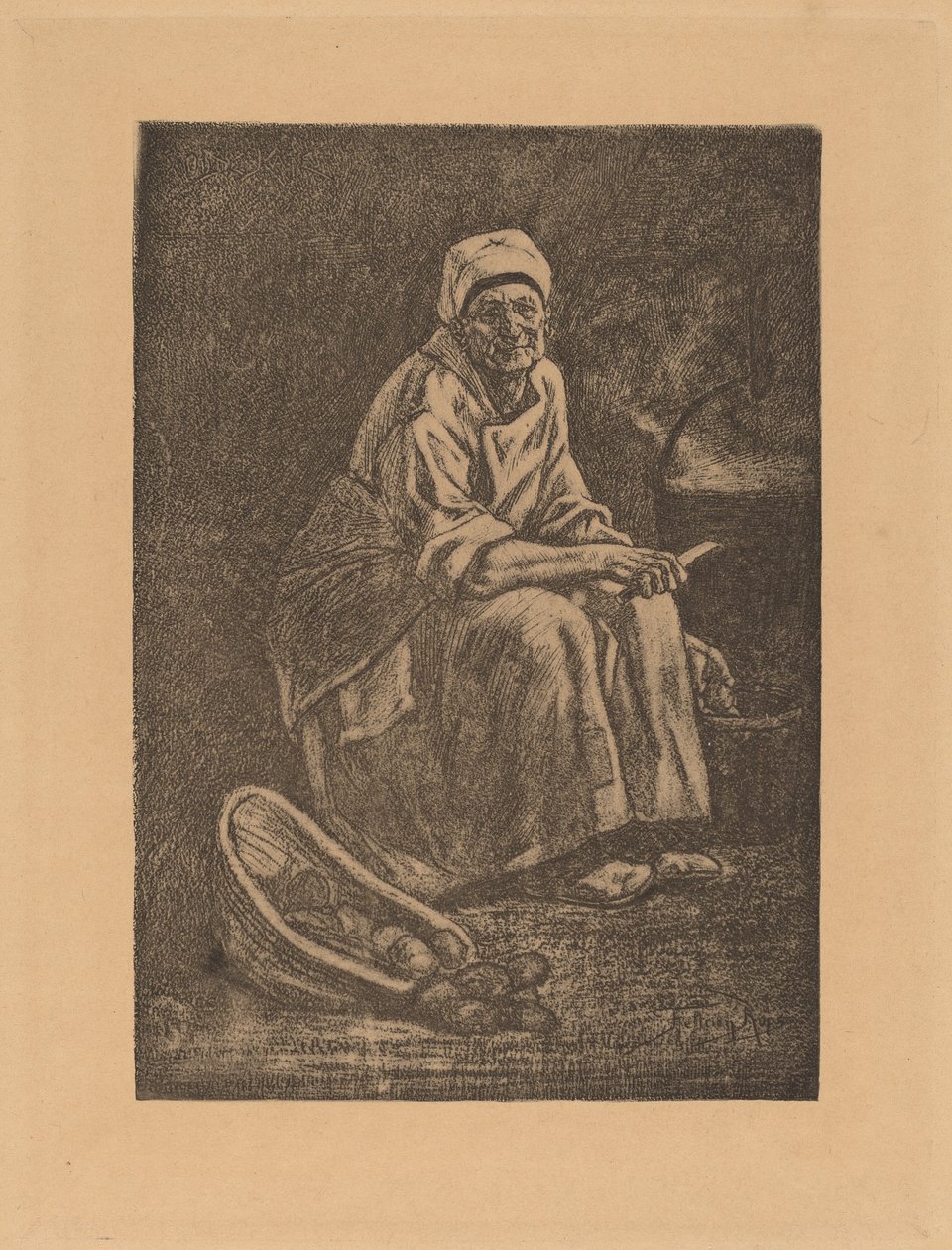 Gamle Kate. av Félicien Rops