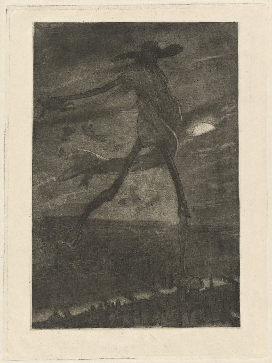 Satan som sår ugress av Félicien Rops