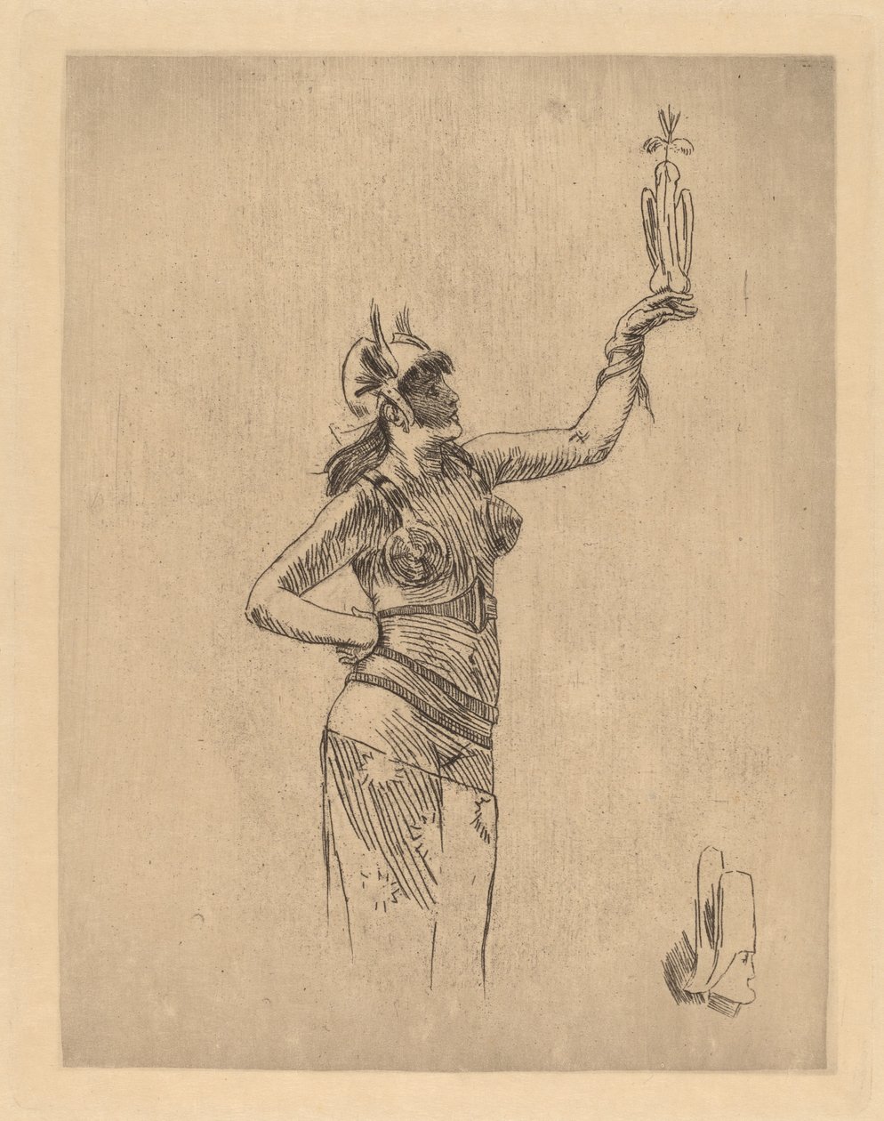 Falkonereren (La fauconniere) av Félicien Rops