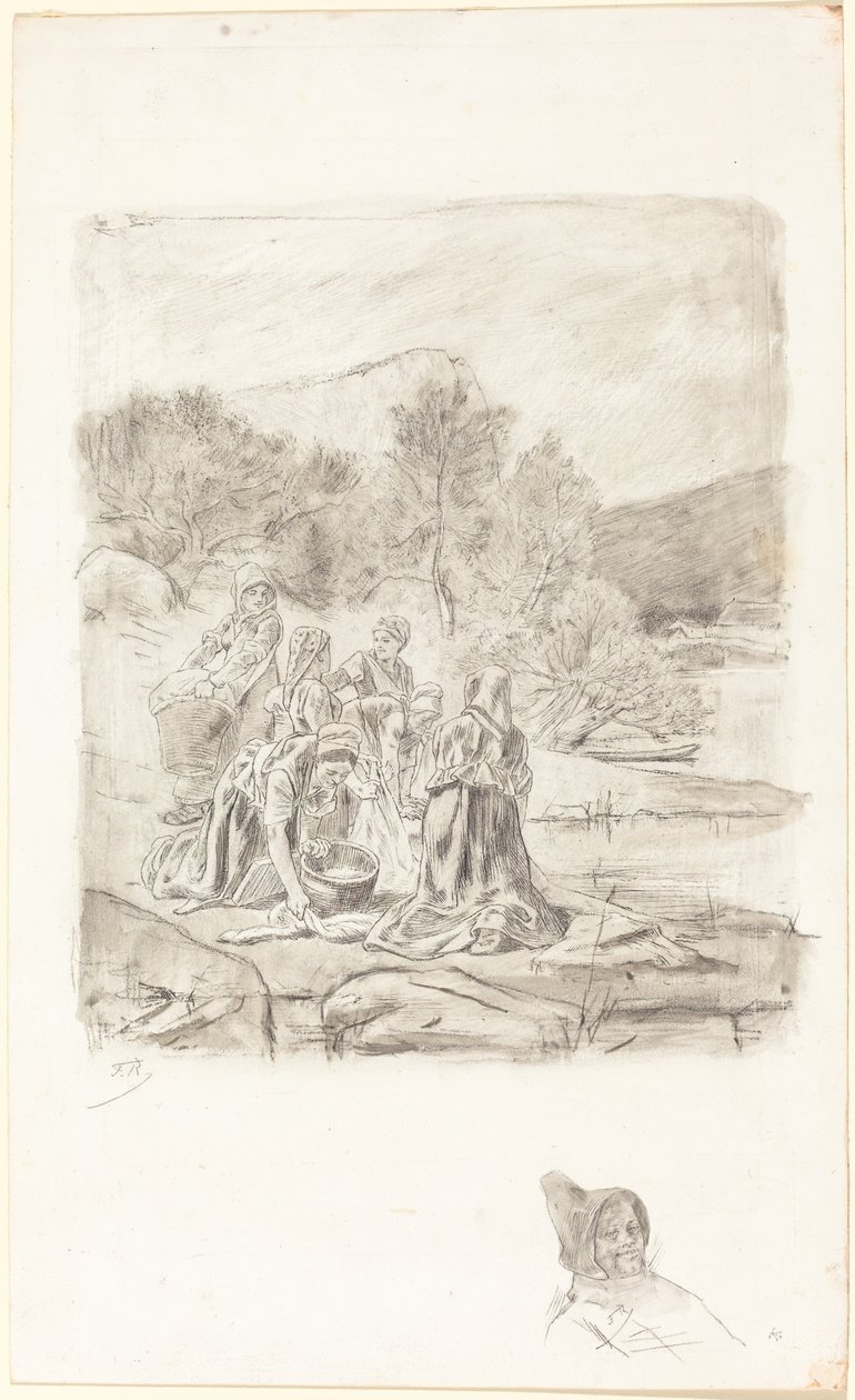 Vaskedamer av Félicien Rops