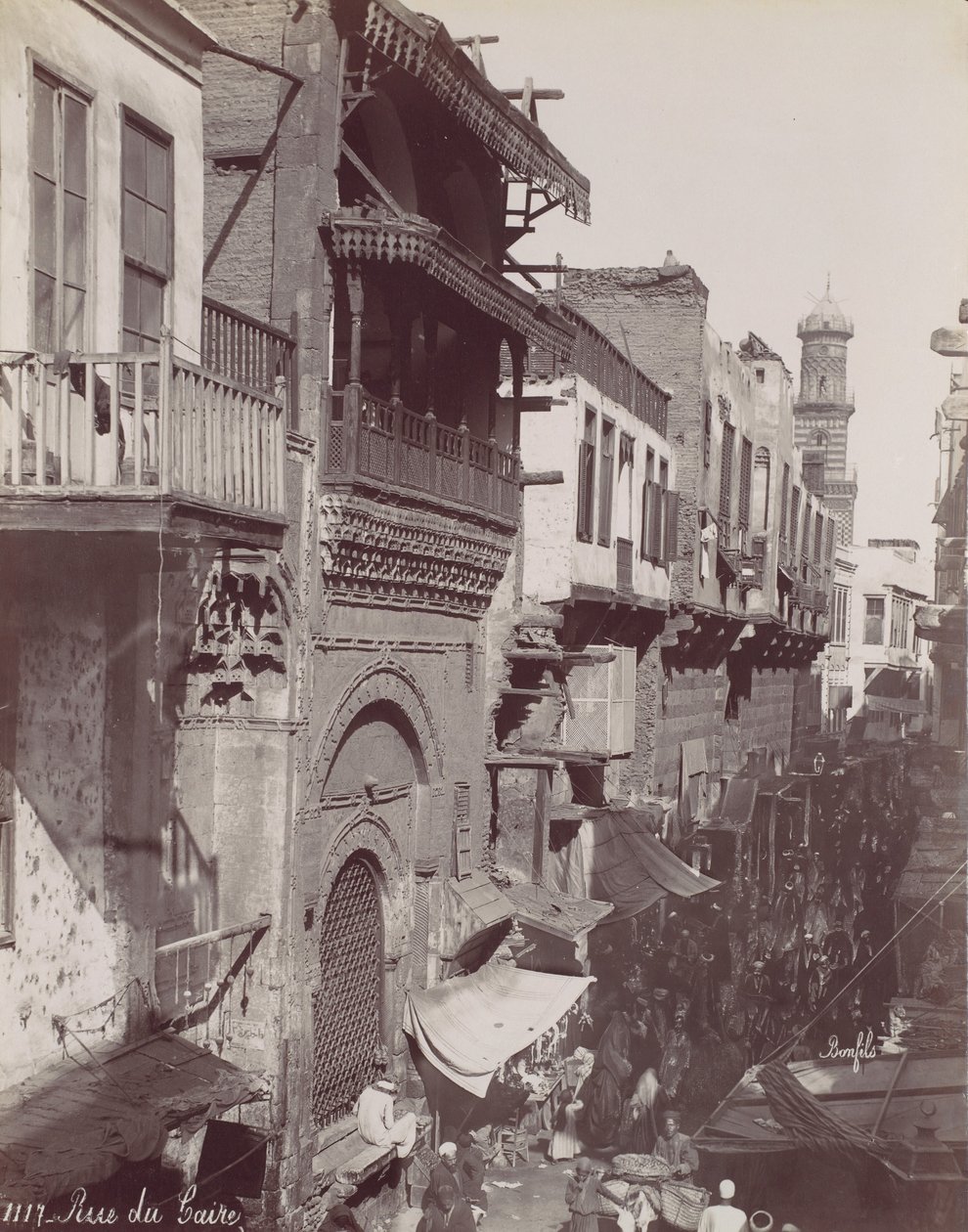 Cairo Street, 1870-tallet. av Félix Bonfils