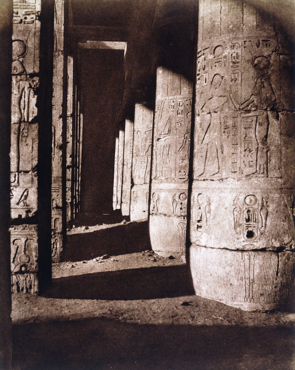 Medinet-Abou av Félix Teynard