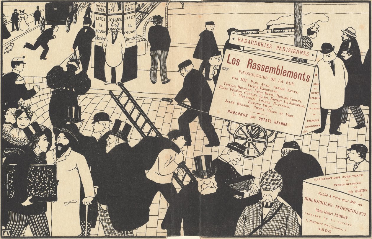 Bokjakke til "Les Rassemblements" av Félix Vallotton