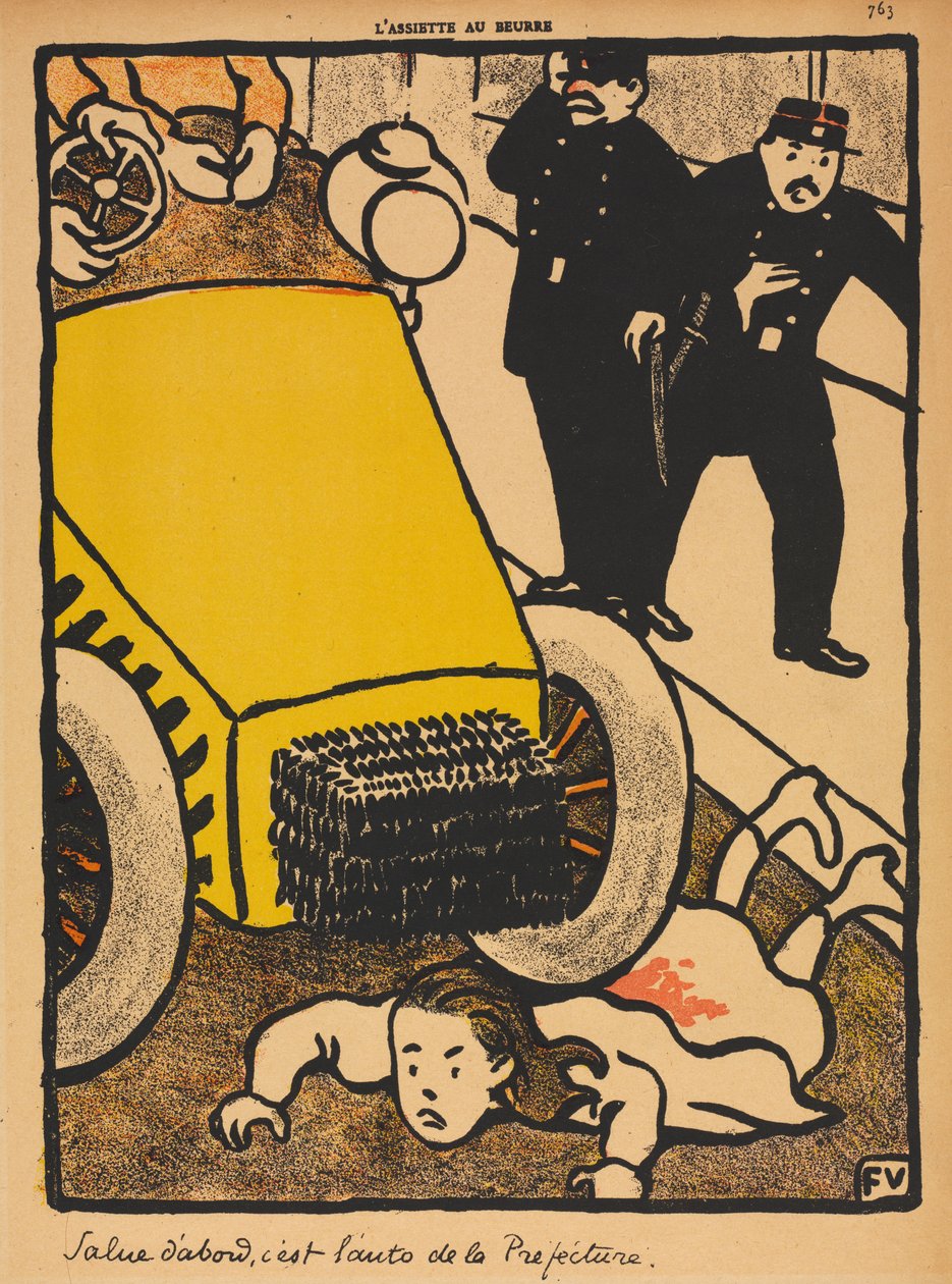 Forbrytelser og straff VI, 763: Salute First av Félix Vallotton