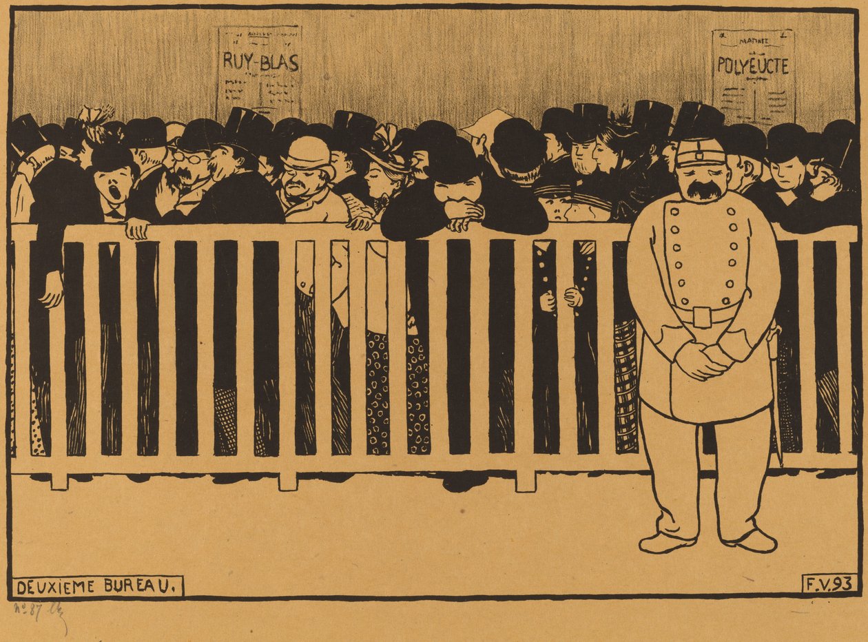 Second Office Box Office, 1893. av Félix Vallotton