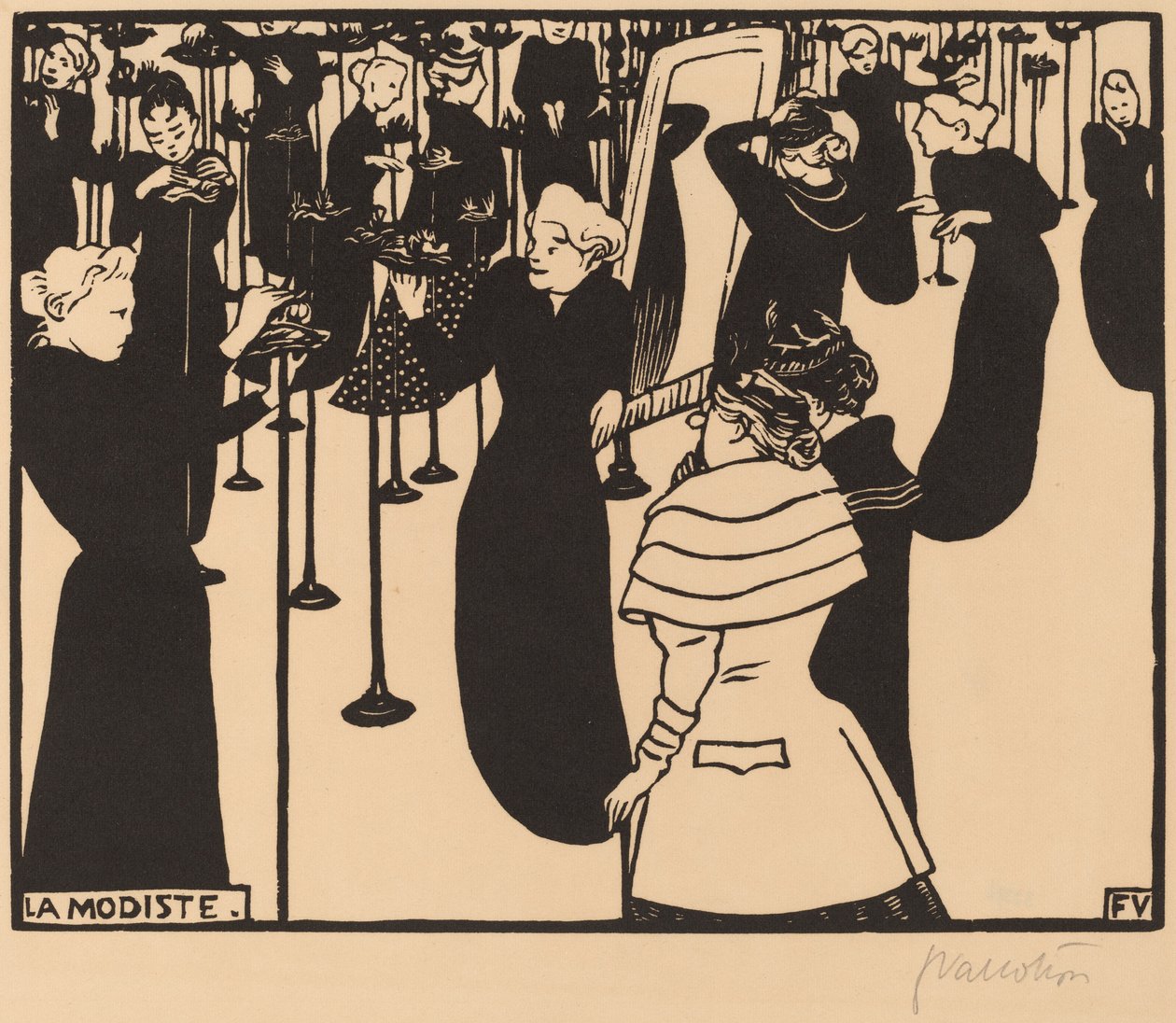 The Milliner The Milliner, 1894. av Félix Vallotton