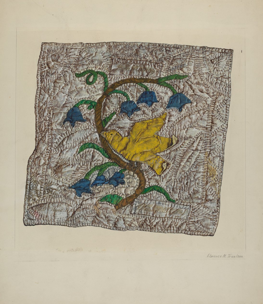 Quilt Block: "Constancy" av Florence Truelson