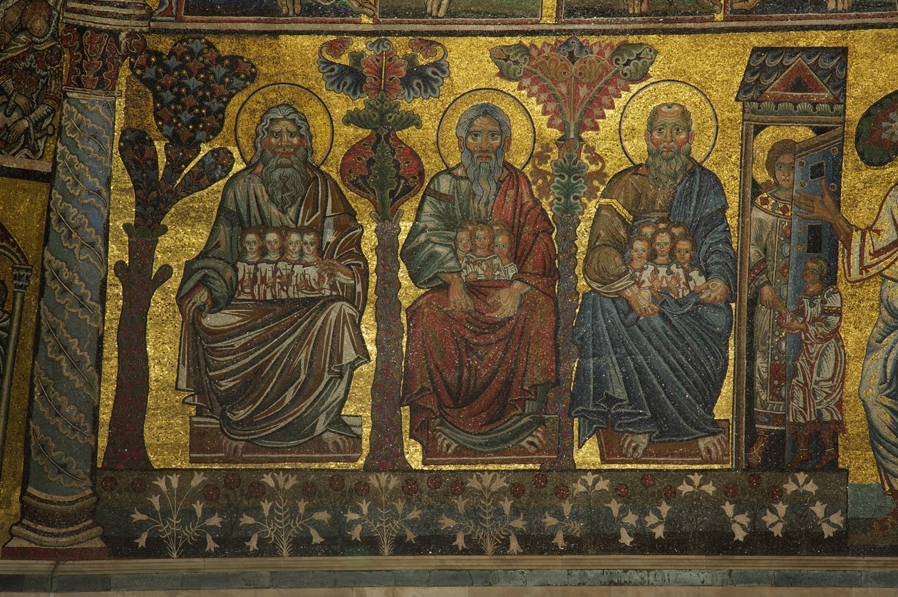 Tre dåpshellige (mosaikk) av Florentine School