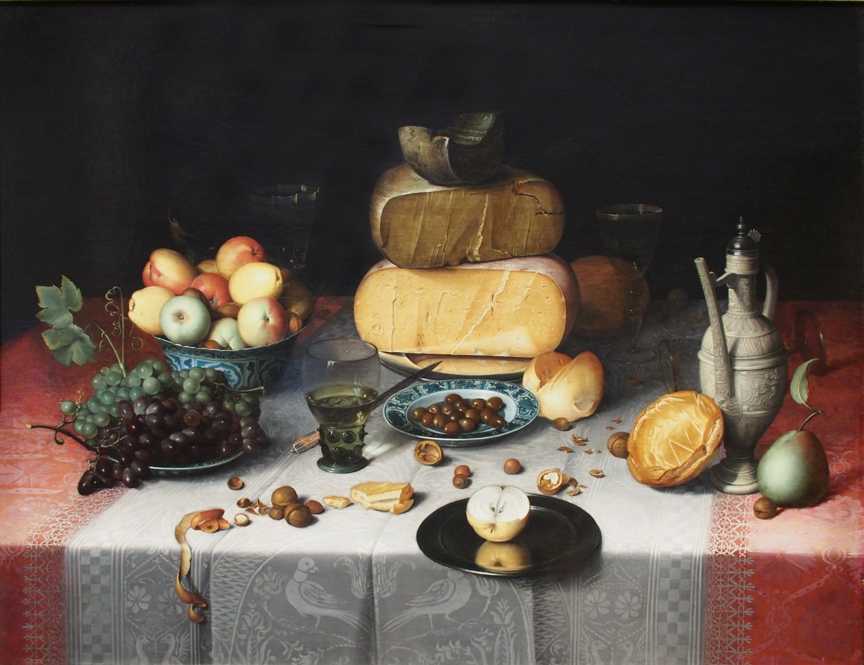 Stilleben med oster av Floris Claesz. van Dyck