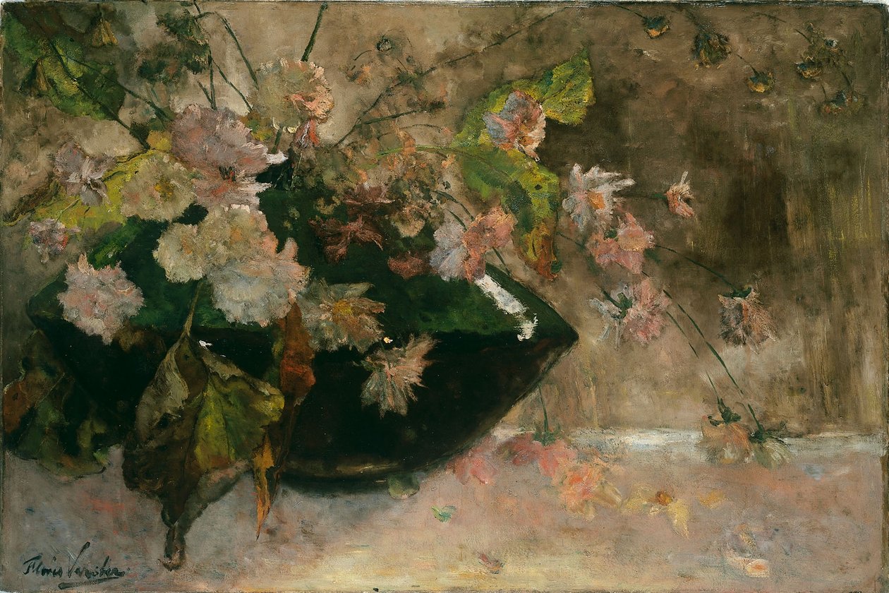 Stilleben med pioner. av Floris Verster