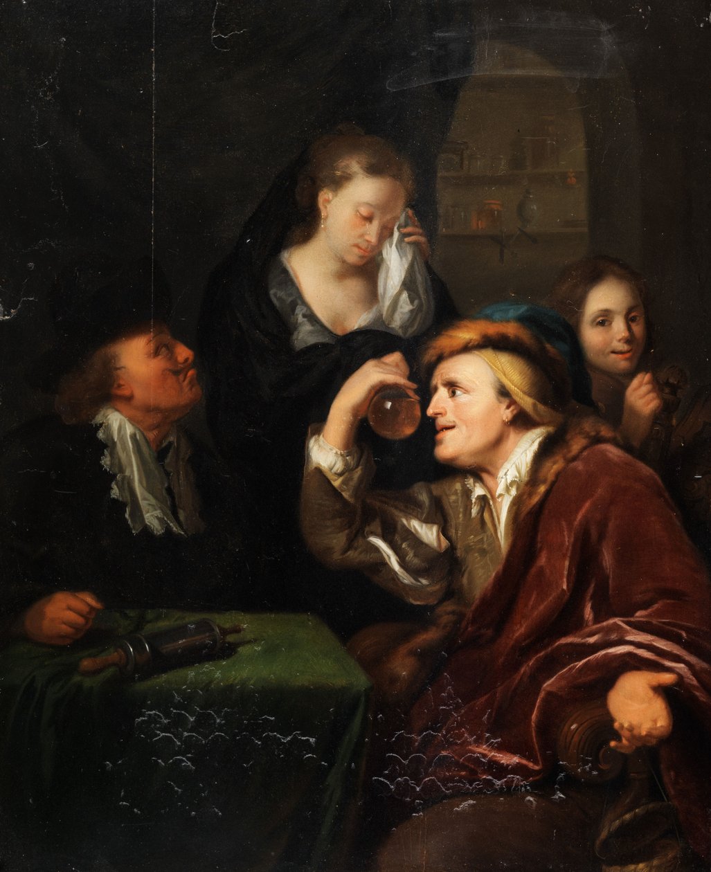Medisinsk undersøkelse av Follower of Godfried Schalcken