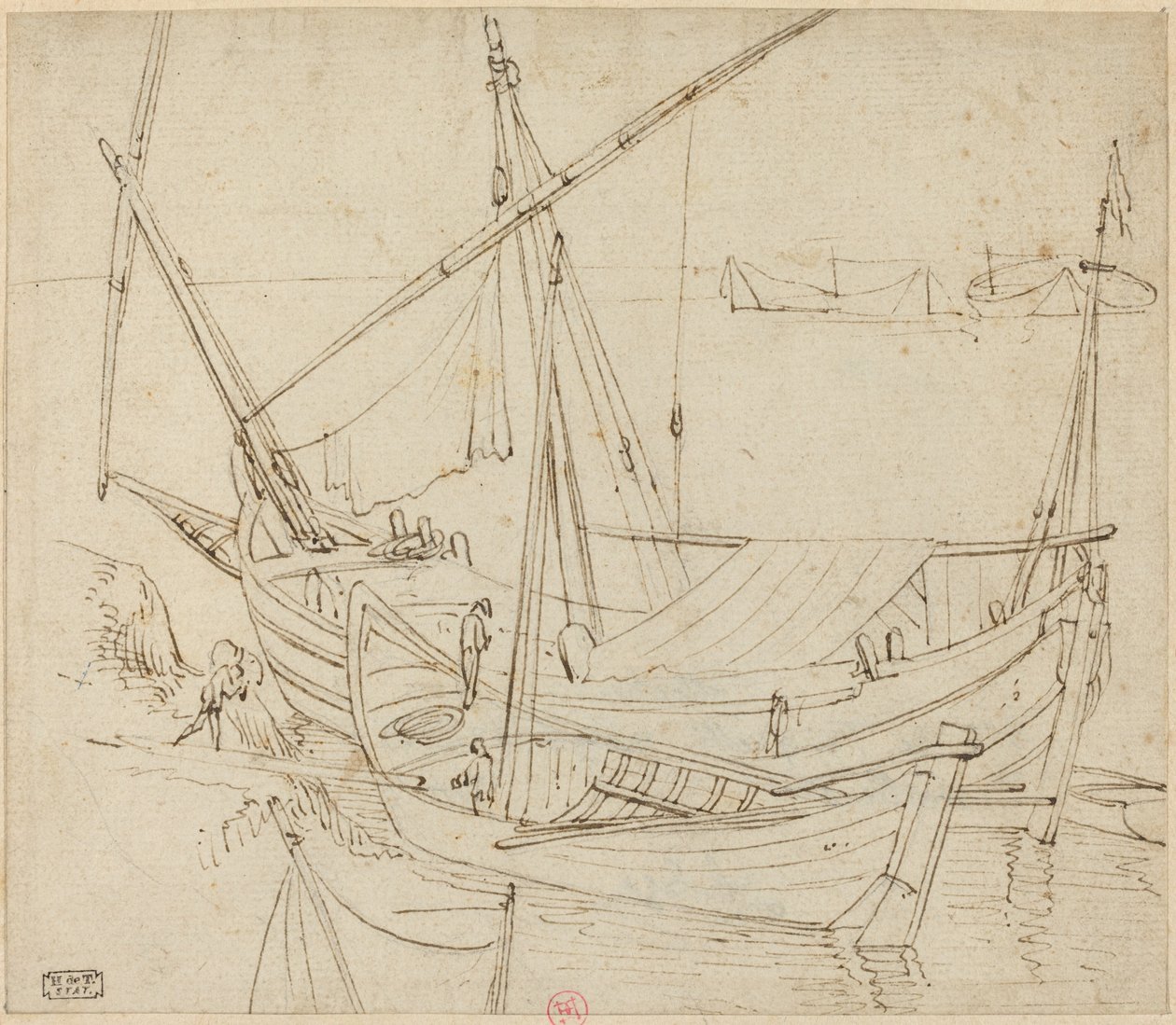 Båter av Follower of Agostino Tassi