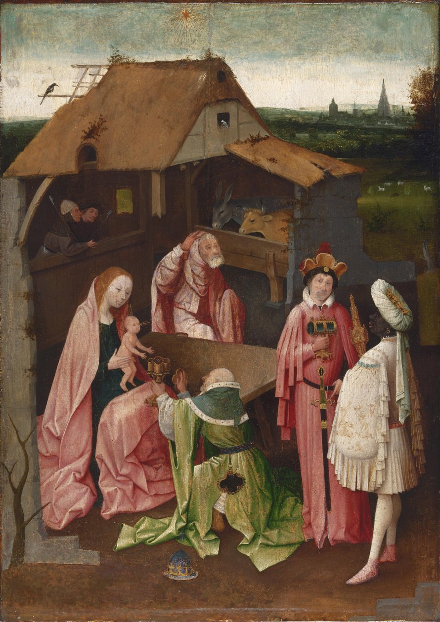 Tilbedelse av magiene av Follower of Hieronymus Bosch