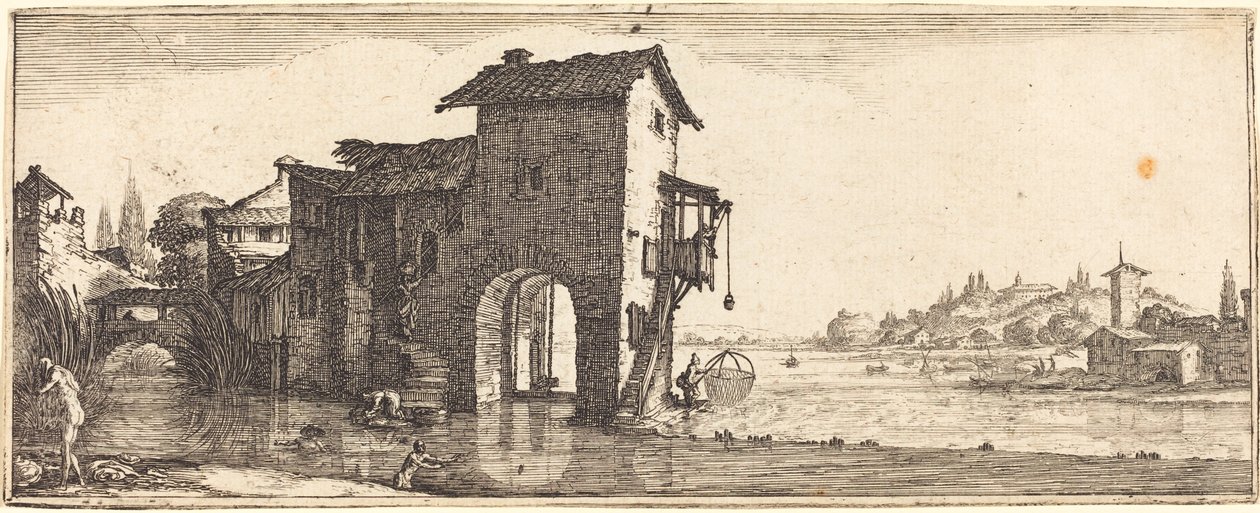 Vannmøllen av Follower of Jacques Callot