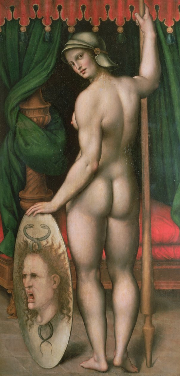 Pallas Athena (panel) av Fontainebleau School