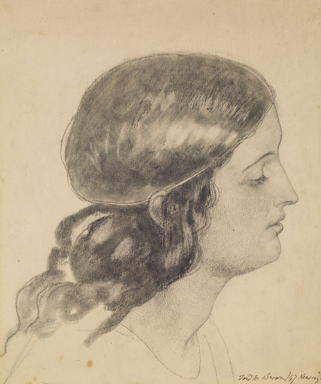 Vår Ladye fra lørdag kveld av Ford Madox Brown