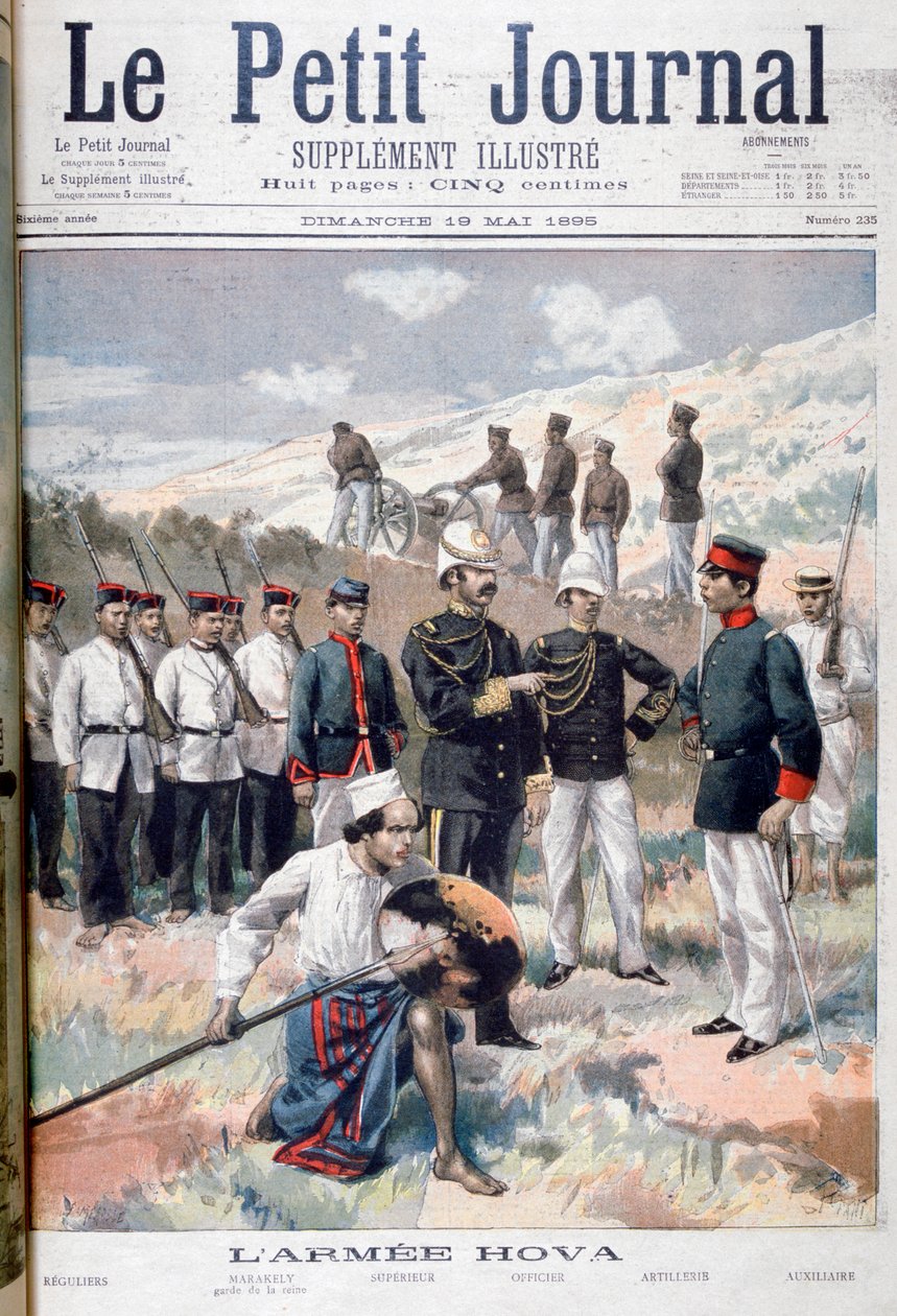 Hova-hæren, Madagaskar, 1895 av Fortuné Méaulle