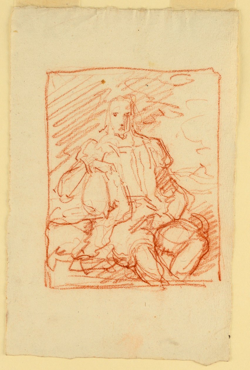 Portrett av en sittende mann av Fortunato Duranti