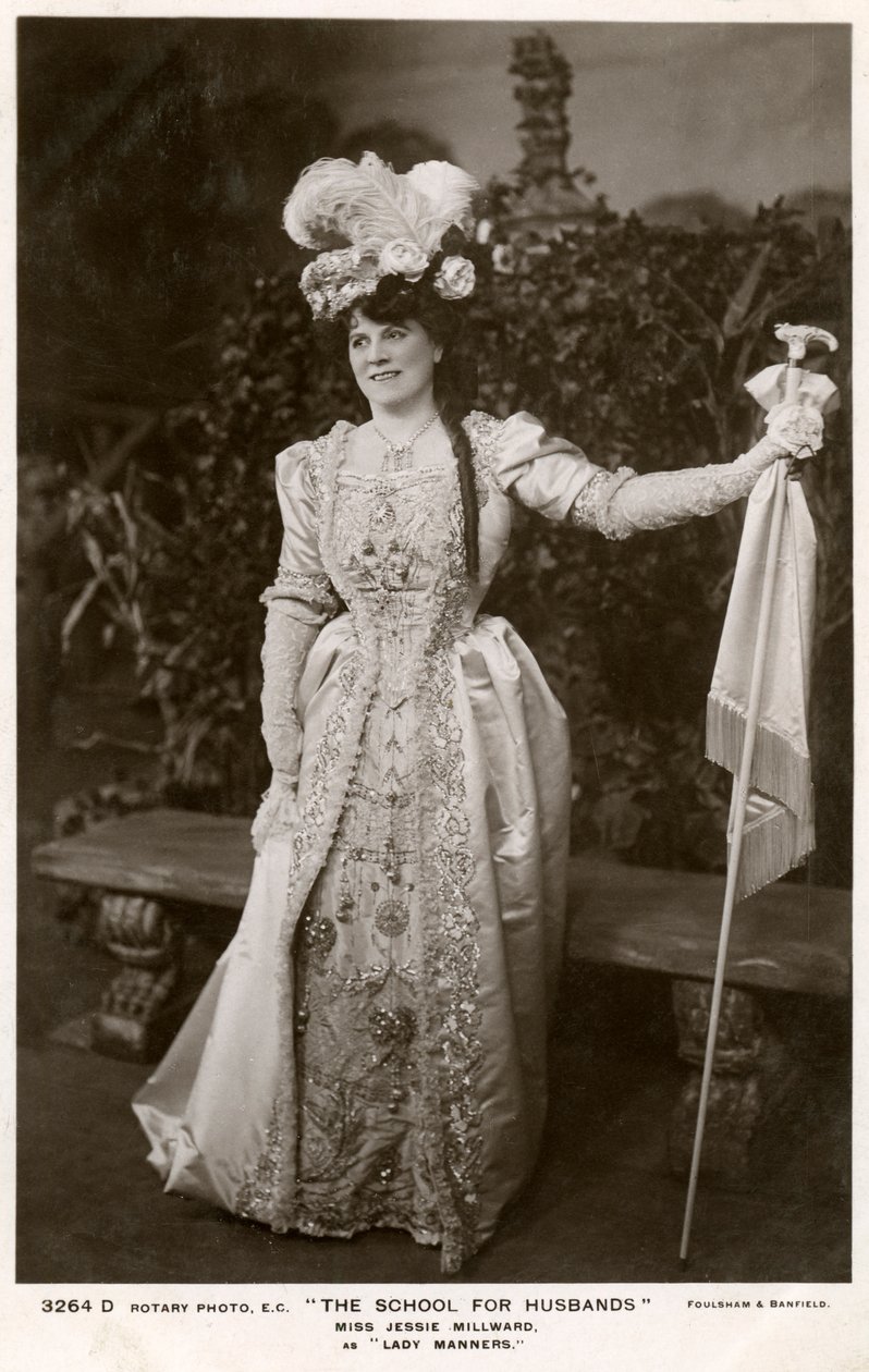 Jessie Millward , britisk skuespillerinne, c1906. av Foulsham and Banfield