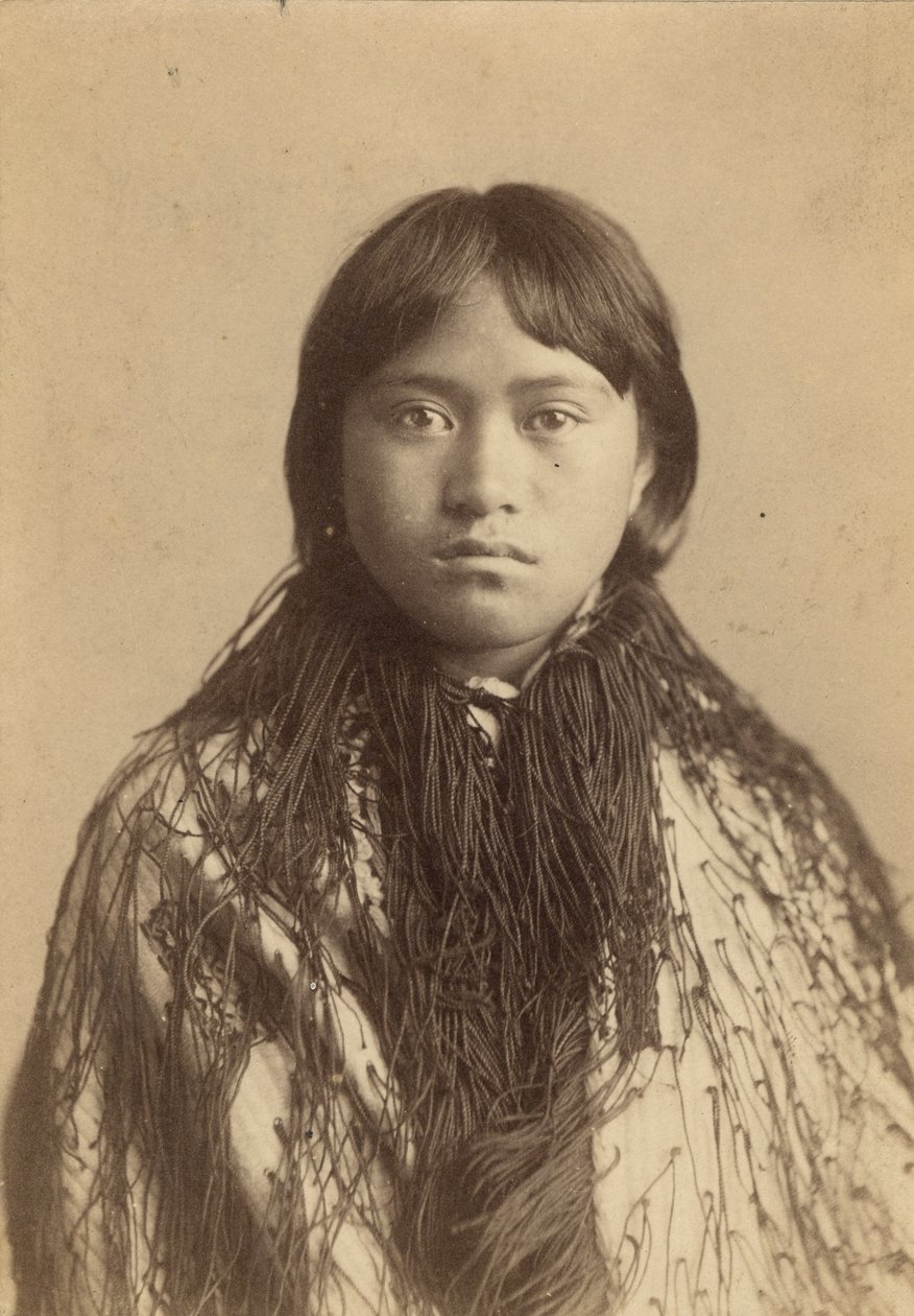 Ruto Rawira, ca. 1880 (albumtrykk) av Foy Brothers Studio