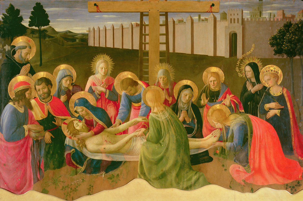 Lamentation over the Dead Christ, 1436-41 (tempera på panel) av Fra Angelico