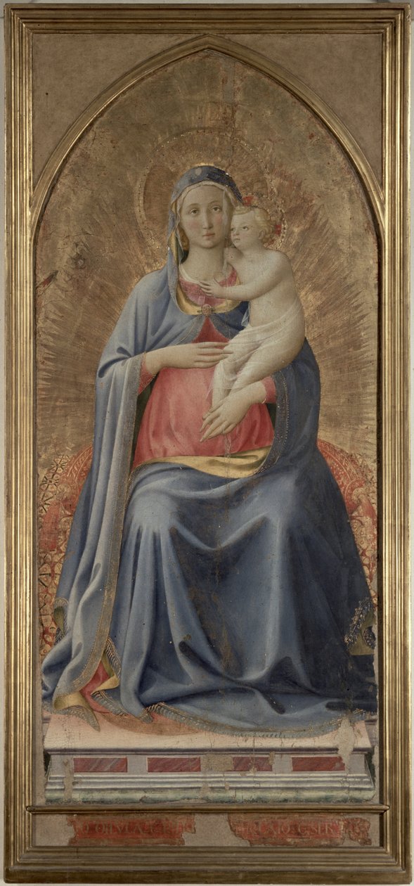 Madonna and Child, ca. 1430-tallet (tempera på panel) av Fra Angelico