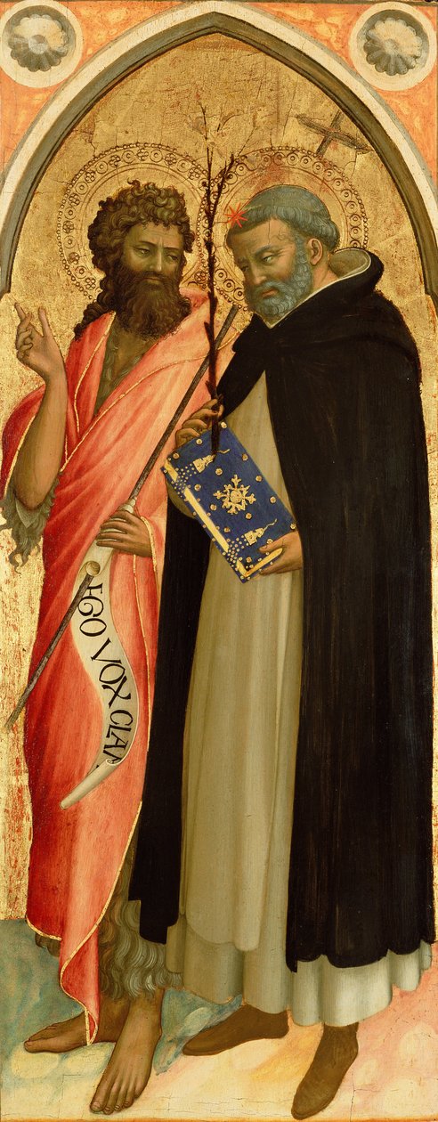 Johannes døperen og Saint Dominic av Fra Angelico