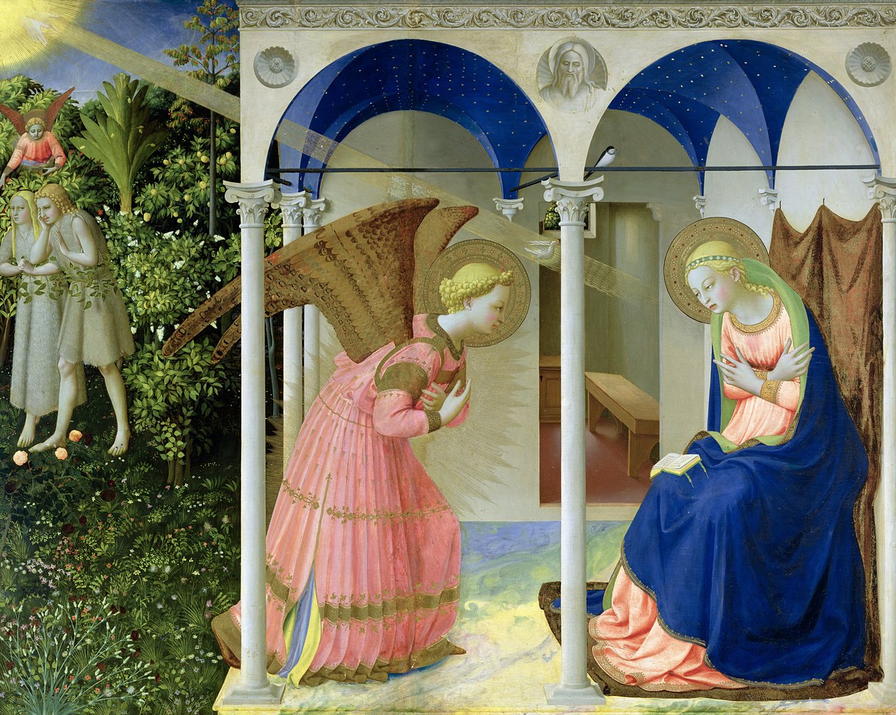 Bebudelsen, 1426 (tempera og gull på panel) av Fra Angelico