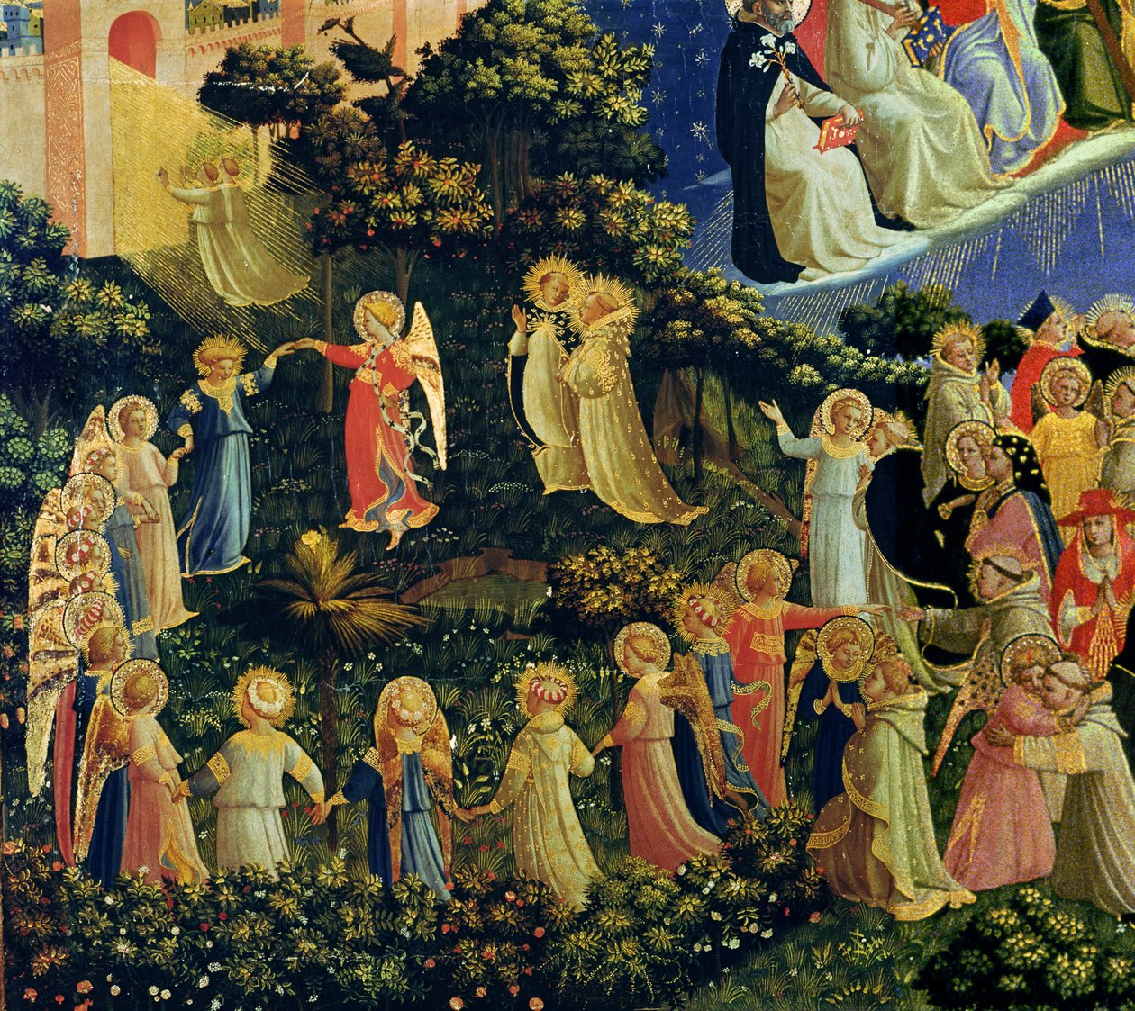 The Last Judgment (tempera på panel) (detalj) av Fra Angelico