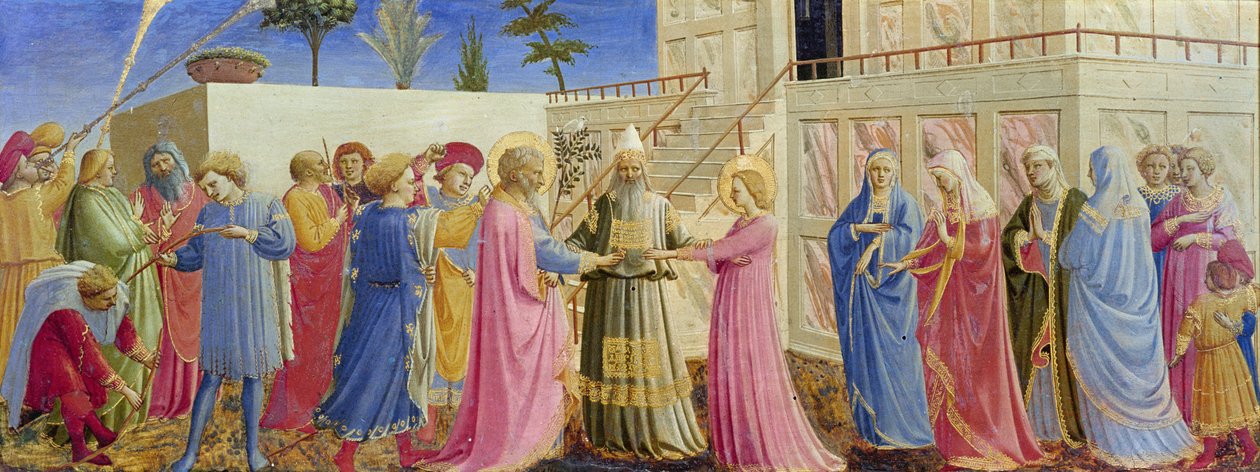 The Marriage of the Virgin, ca. 1435 (tempera på panel) av Fra Angelico