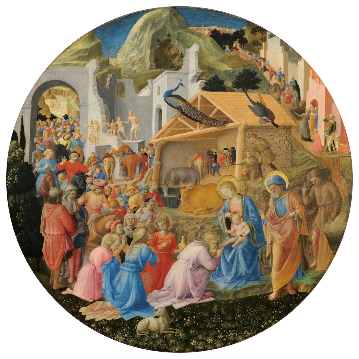 Tilbedelsen av magi av Fra Angelico and Fra Filippo Lippi