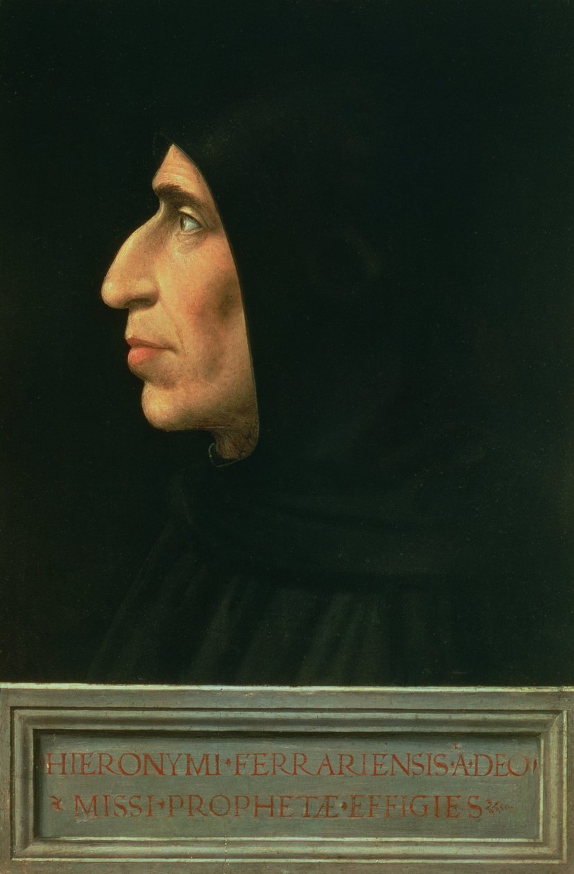 Portrett av Savonarola (panel) av Fra Bartolommeo