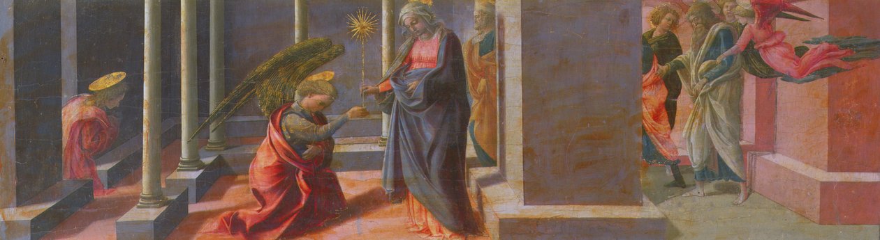 Bebudelsen (predella av Barbadori-altertavlen) (tempera på panel) av Fra Filippo Lippi