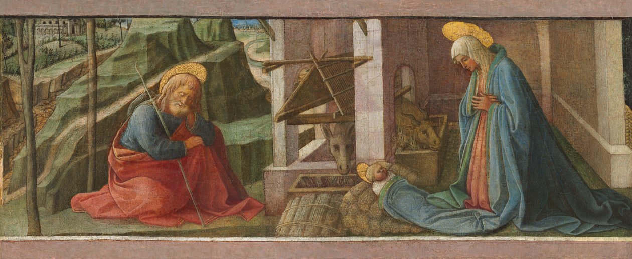 Fødselen, ca. 1445 av Fra Filippo Lippi