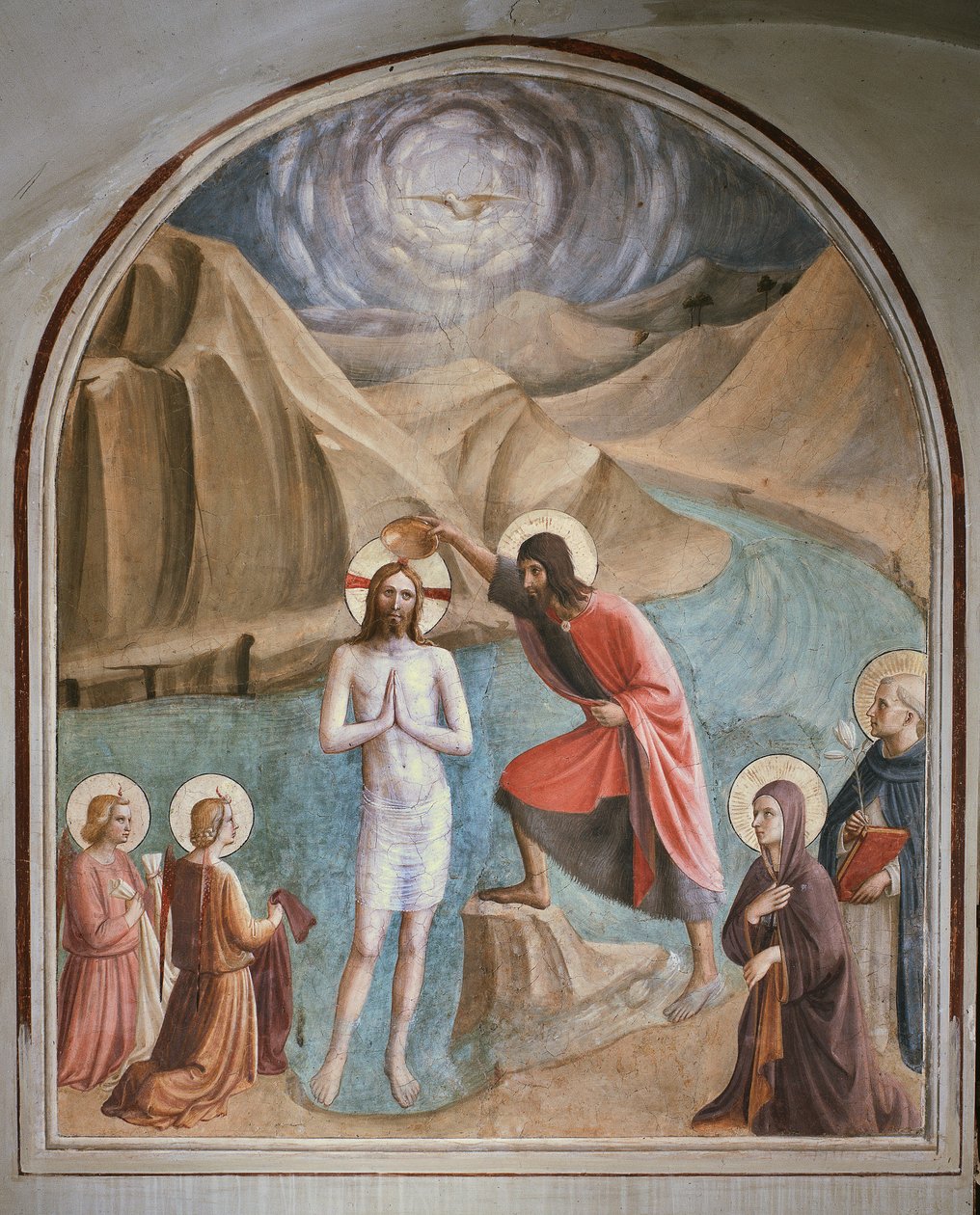 Kristi dåp (fresco av Fra  Angelico
