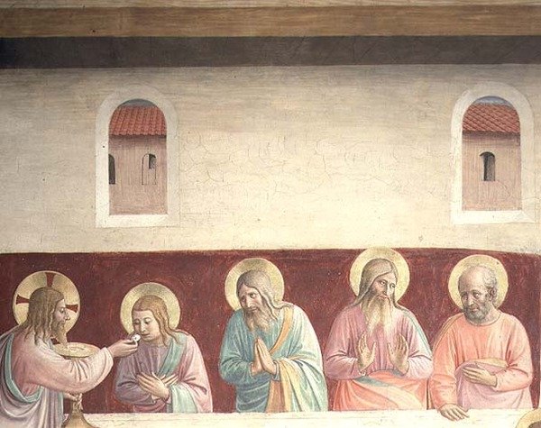 Detalj fra Nattverden av Fra  Angelico