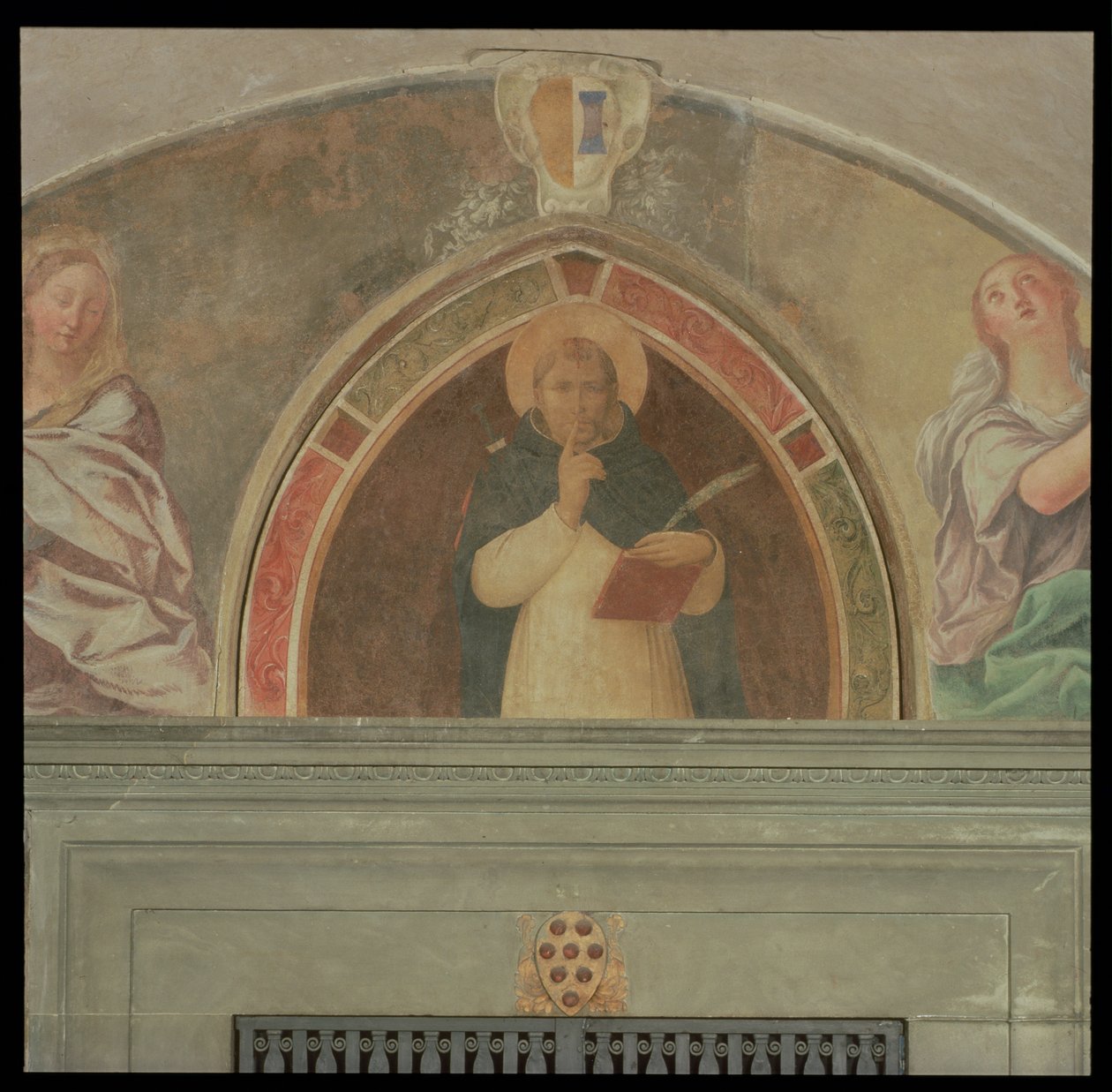 St. Peter Martyr ber om stillhet av Fra Angelico