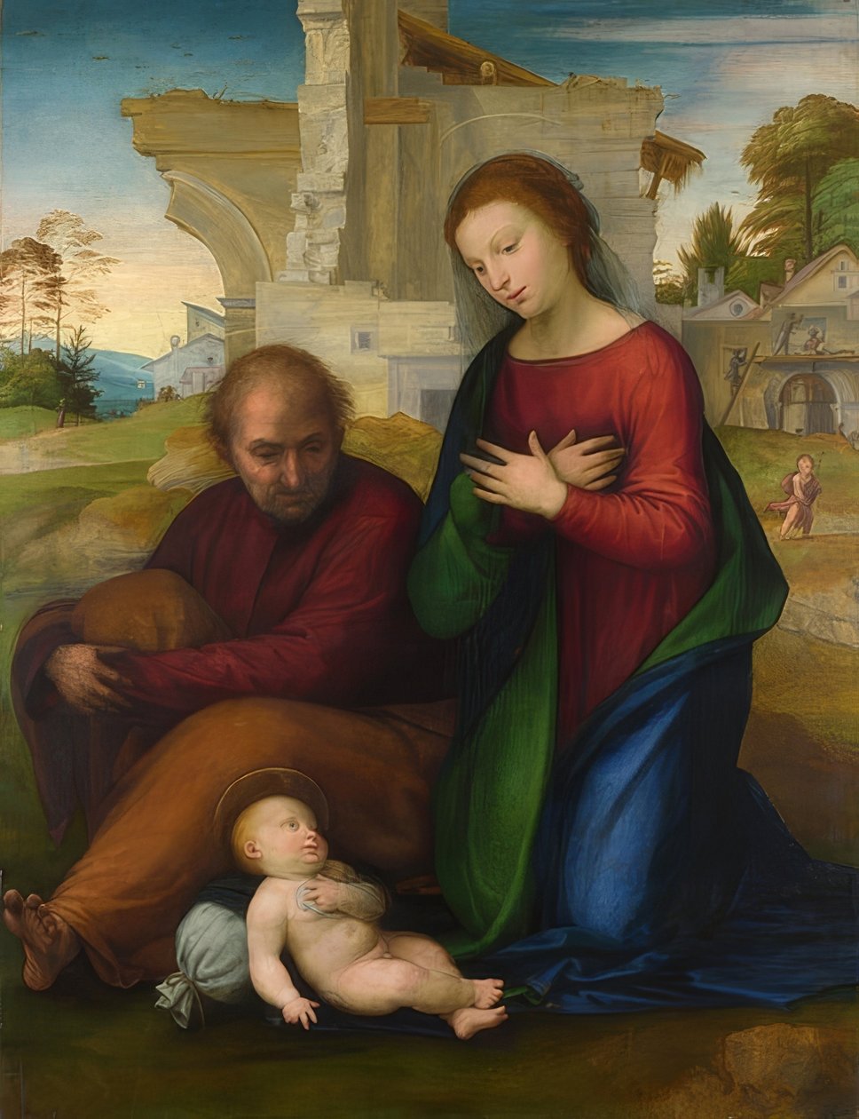 Tilbedelse av Kristusbarnet. Før 1511 av Fra Bartolomeo
