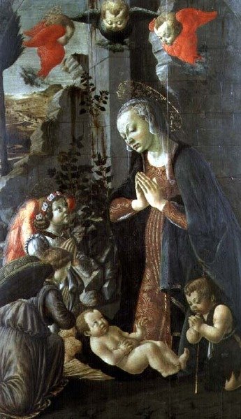 Madonna og barn (panel) av Fra da Pistoia Paolino
