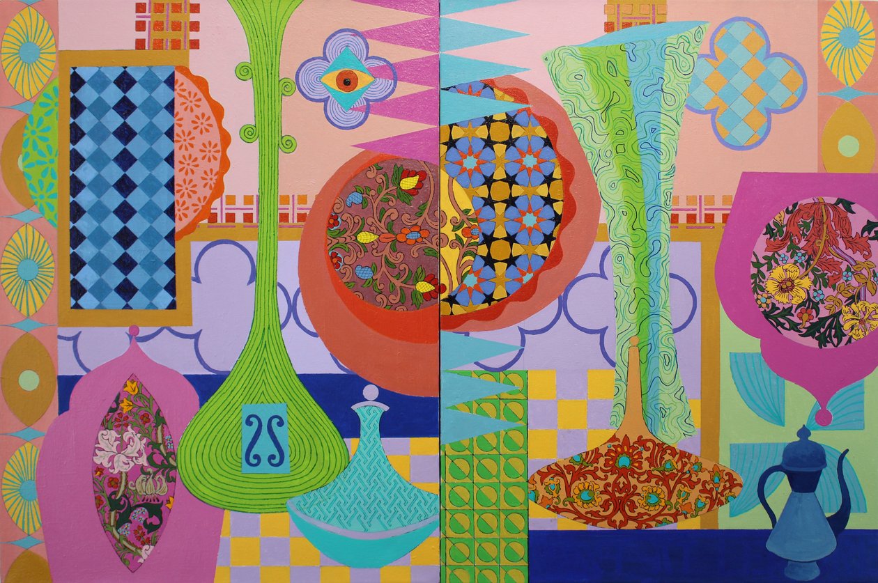 Abundance, 2023 (akryl på lerret) av Frances Ferdinands