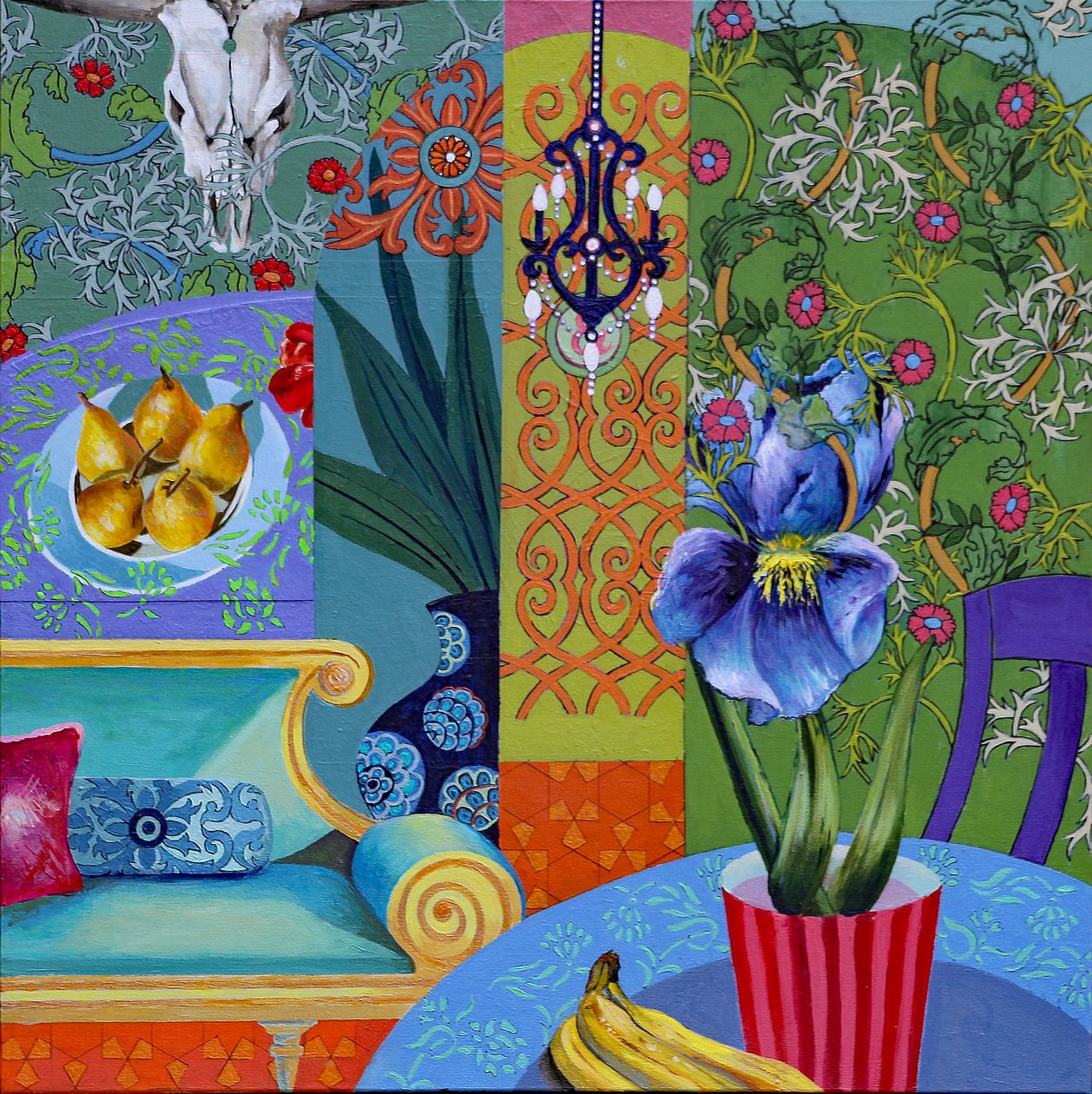 Iris og hodeskalle av Frances Ferdinands