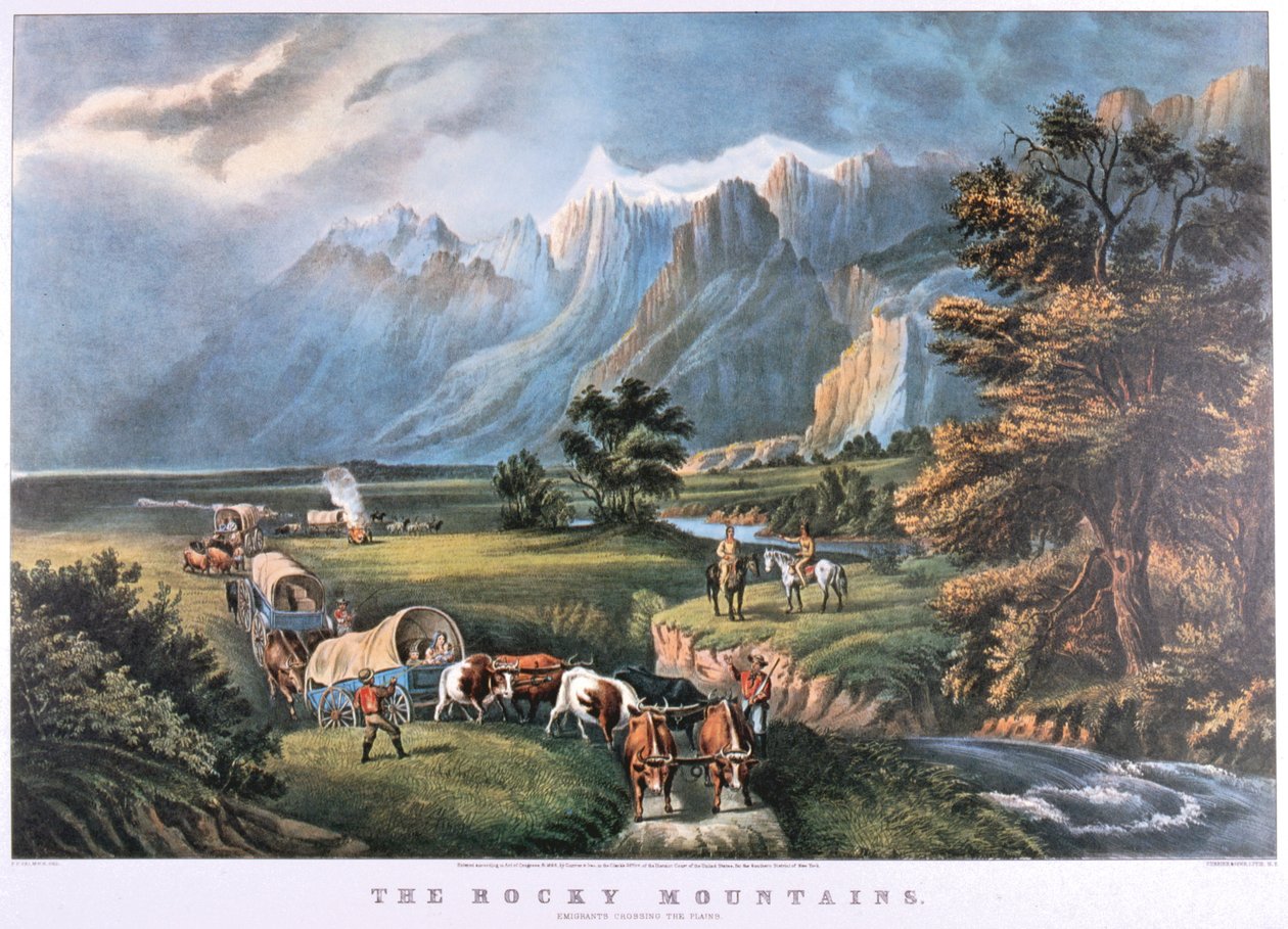 Rocky Mountains, c1834-c1876 av Frances Flora Bond Palmer