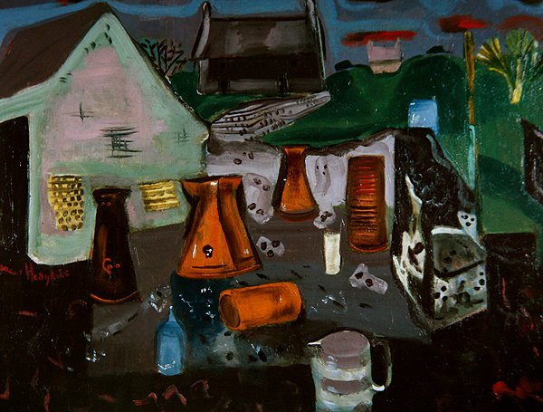Dairy Farm, ca. 1930 (olje på lerret) av Frances Hodgkins
